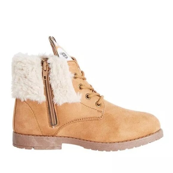 Fabkids Fur Lined Deer Face Boots Little Girls Size 13 NEW - Picture 4 of 12